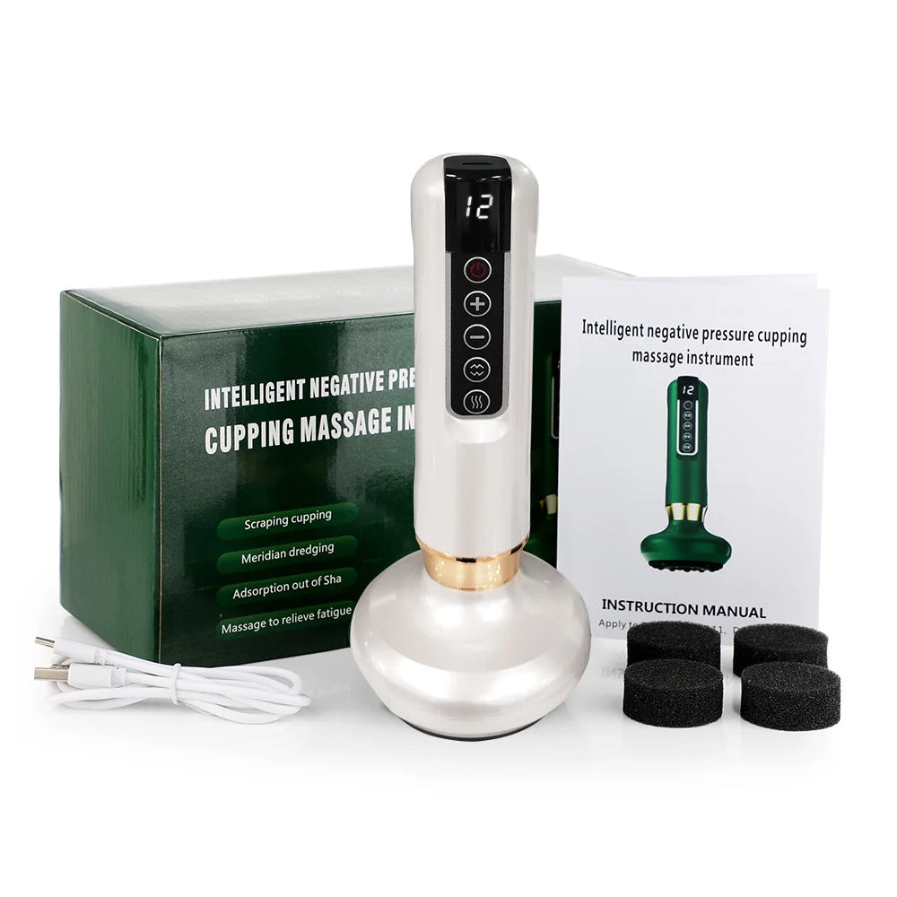 CuppingPulse™ Smart Infrared Recovery Massager – Dynamic Electric Cupping Device with Red Light Therapy