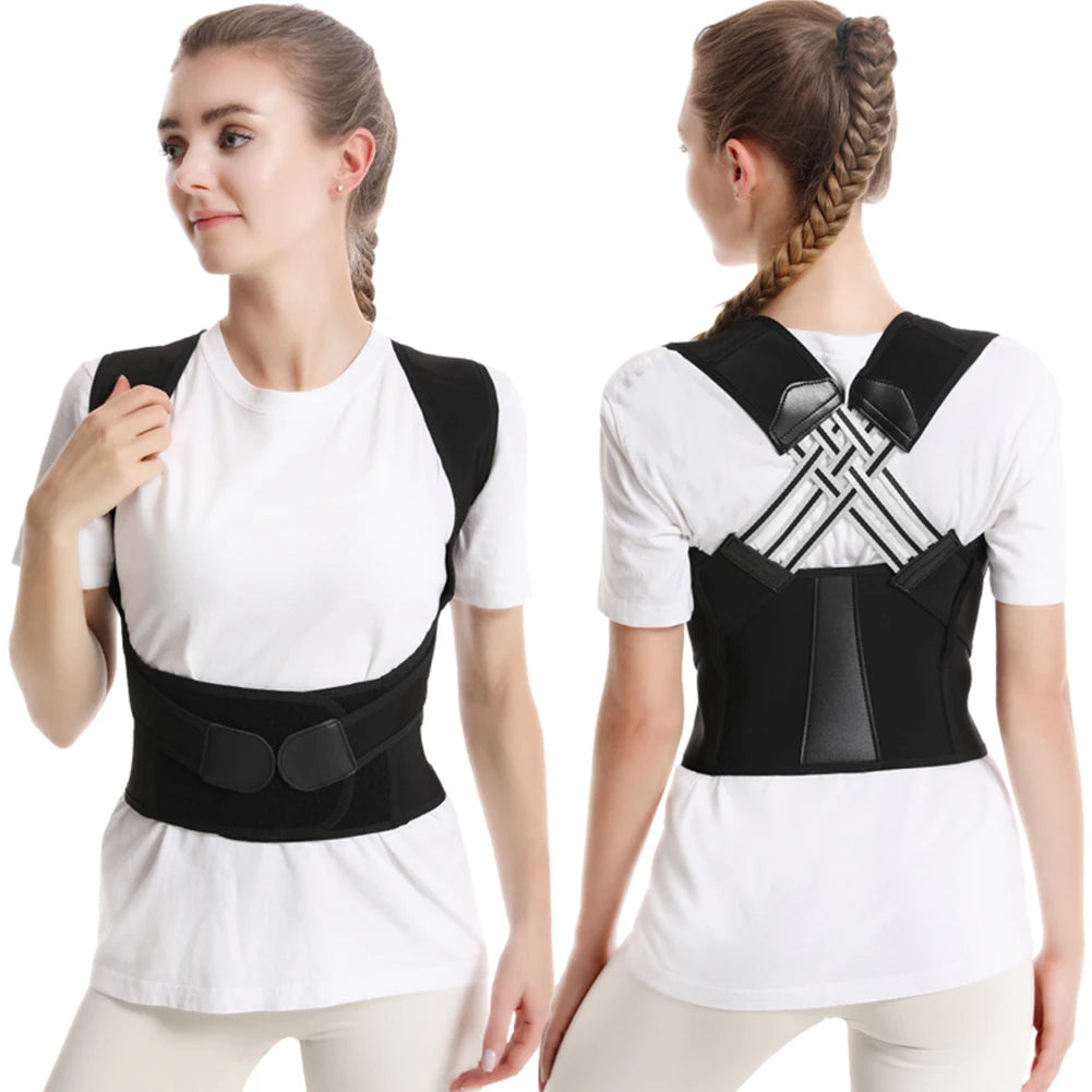 AlignBrace™ Ergonomic Posture Corrector – Adjustable Upper Back & Shoulder Support Clavicle Brace