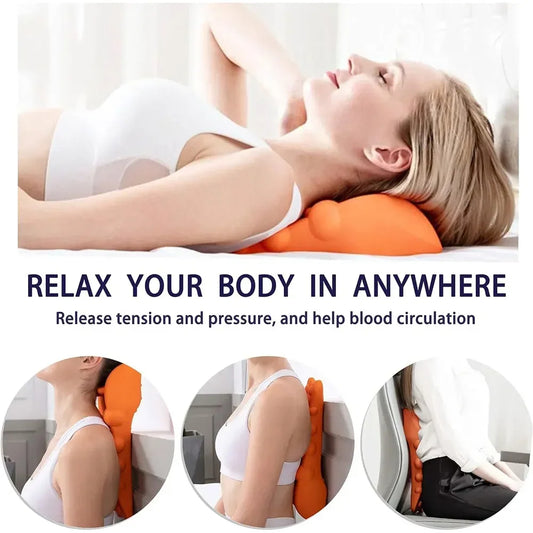 TrapRelease™ Upper Back & Occipital Stretcher – Suboccipital Decompression Base for Shoulder & Tension Headache Relief
