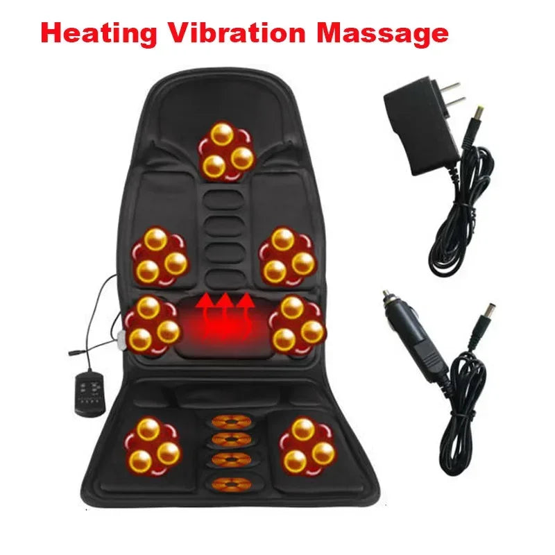 DeskComfort™ Full-Body Heated Massage Seat Pad – Orthopedic Chair Cushion with Targeted Vibration & Thermal Therapy