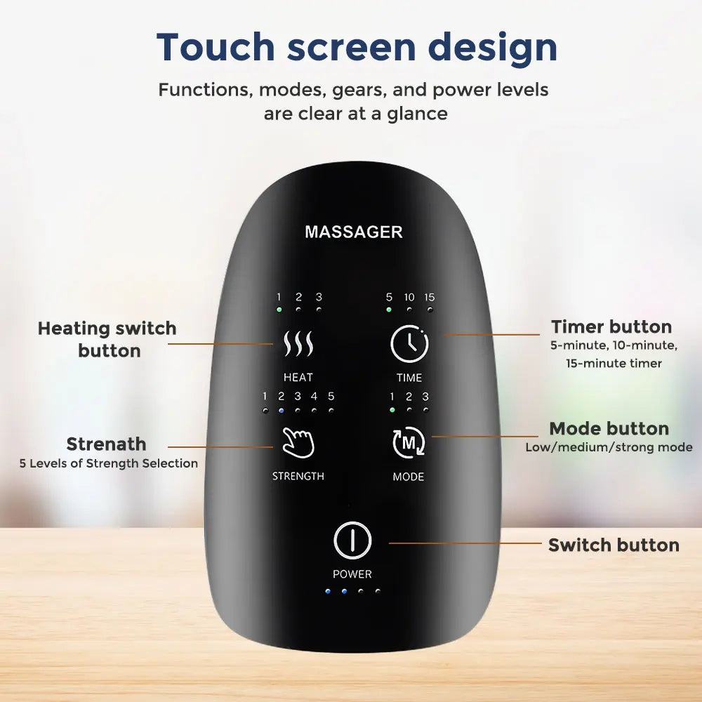 DigiGrip™ Smart Heated Hand & Wrist Massager – Compression Therapy Device with Infrared Heat for Arthritis, Carpal Tunnel & Fatigue Relief