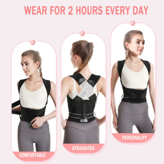 AlignBrace™ Ergonomic Posture Corrector – Adjustable Upper Back & Shoulder Support Clavicle Brace