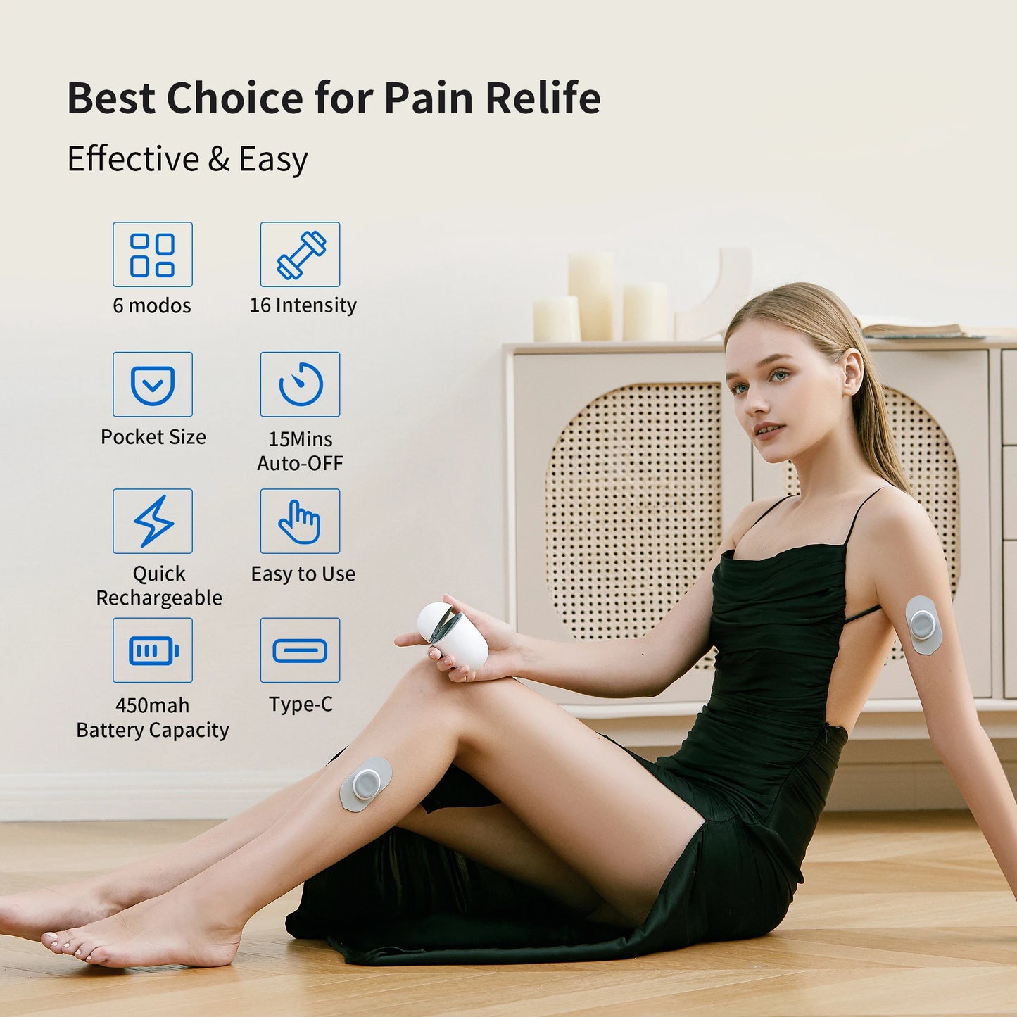 NeuroPulse™ Pocket EMS & TENS Recovery Pod – Portable Wireless Muscle Stimulator for On-The-Go Pain Relief