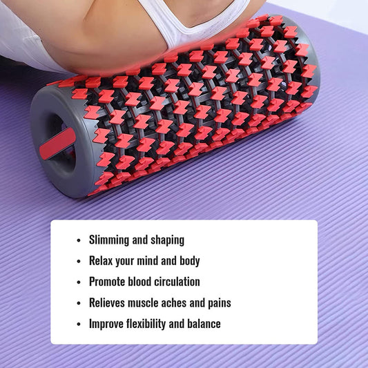 FlexiRoll™ Collapsible Deep-Tissue Foam Roller – Space-Saving Grid Trigger Point Roller for Athletic & Mobility Recovery