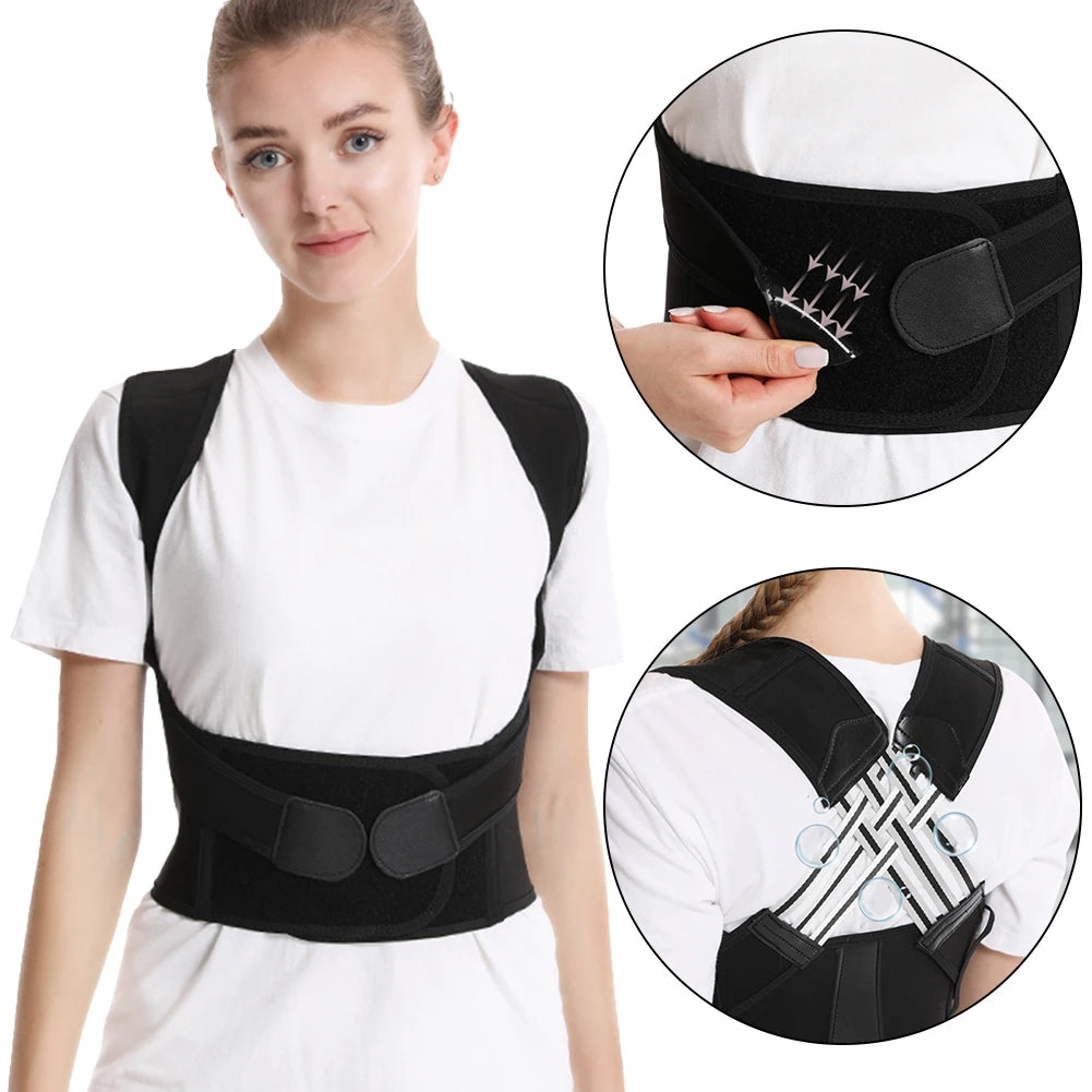 AlignBrace™ Ergonomic Posture Corrector – Adjustable Upper Back & Shoulder Support Clavicle Brace