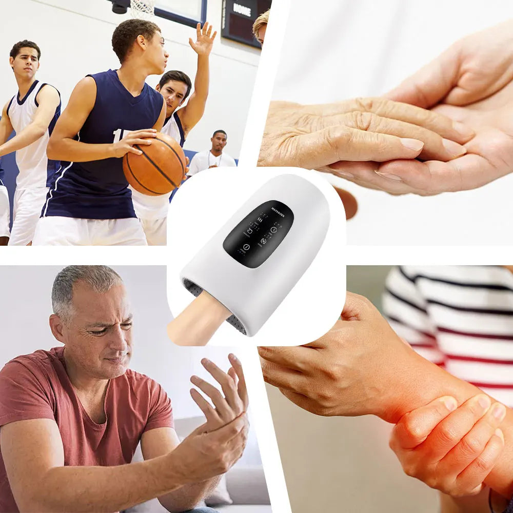 DigiGrip™ Smart Heated Hand & Wrist Massager – Compression Therapy Device with Infrared Heat for Arthritis, Carpal Tunnel & Fatigue Relief