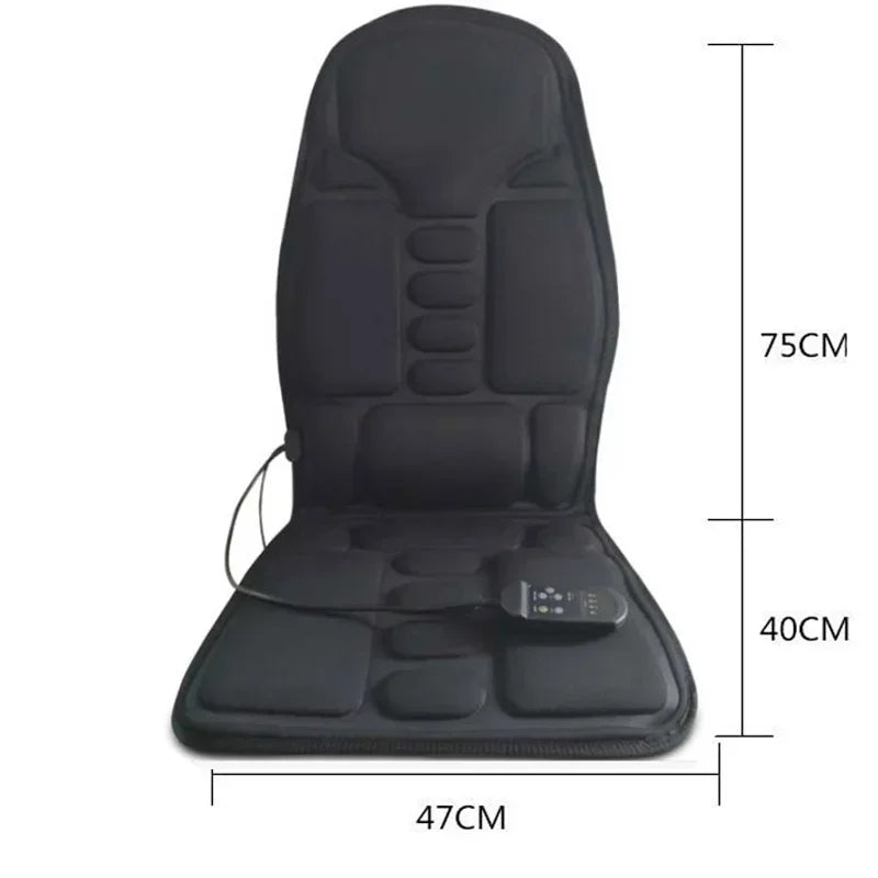 DeskComfort™ Full-Body Heated Massage Seat Pad – Orthopedic Chair Cushion with Targeted Vibration & Thermal Therapy