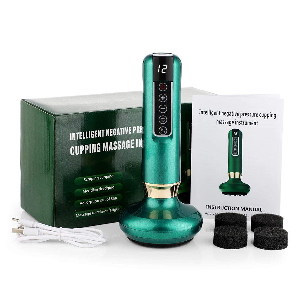 CuppingPulse™ Smart Infrared Recovery Massager – Dynamic Electric Cupping Device with Red Light Therapy