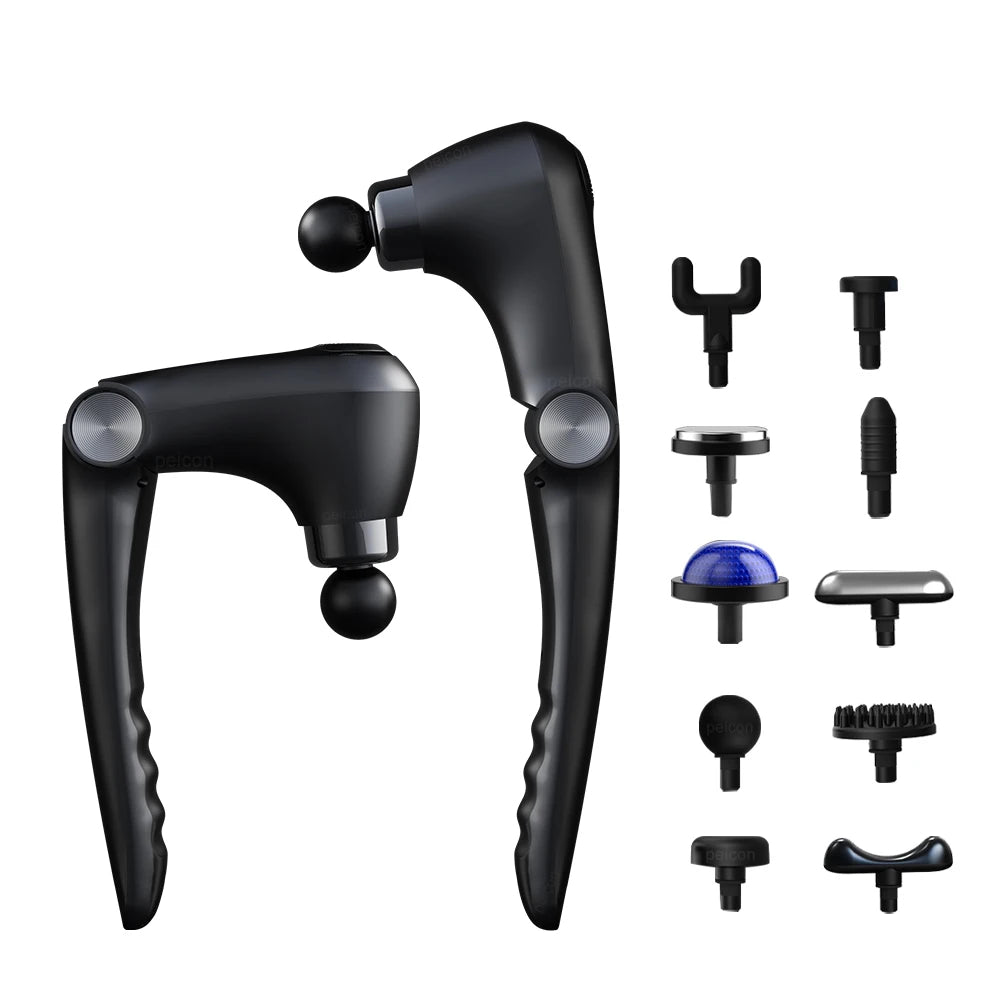 OmniGrip™ 90° Adjustable Percussion Massager – Multi-Angle Deep Tissue Massage Gun for Hard-to-Reach Muscle Recovery