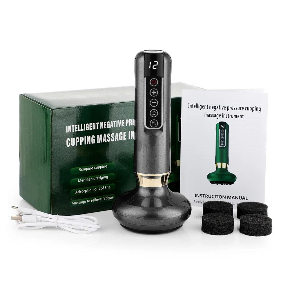 CuppingPulse™ Smart Infrared Recovery Massager – Dynamic Electric Cupping Device with Red Light Therapy
